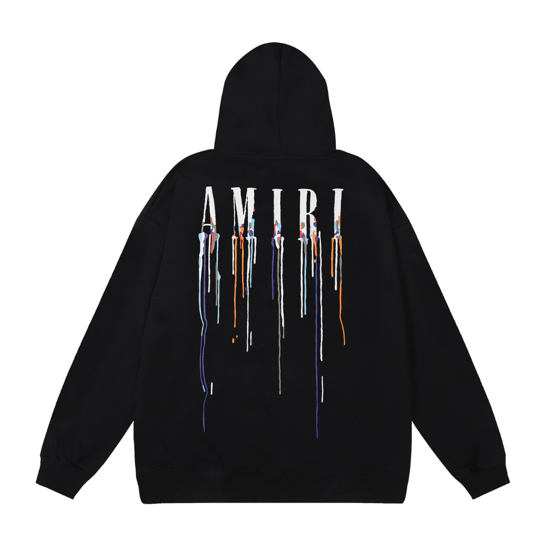 Amiri Paint Drip Hoodie SNW