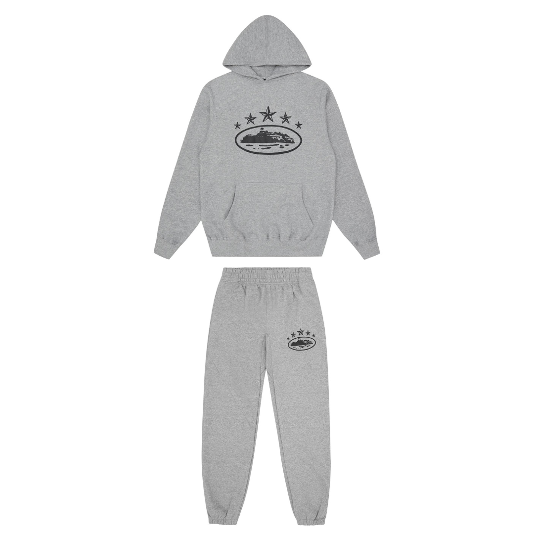 Grey 2025 star tracksuit