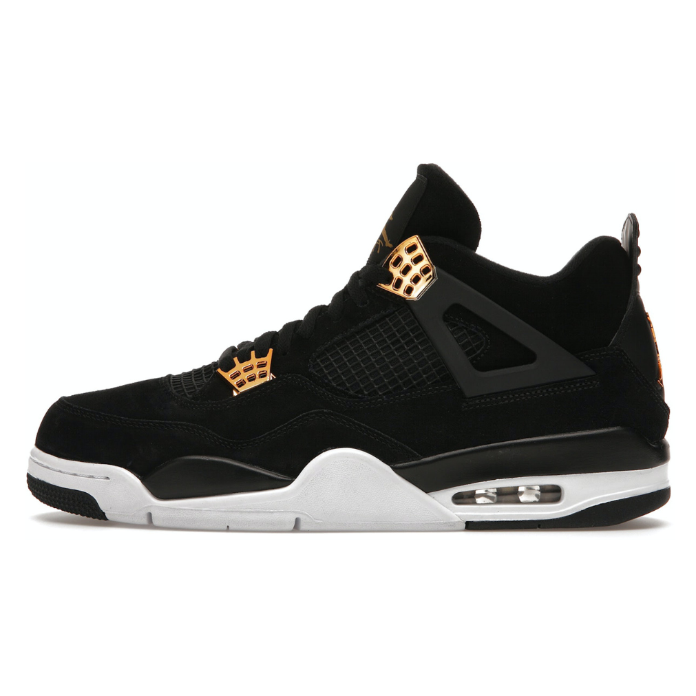 Jordan royalty 4 hot sale black and gold