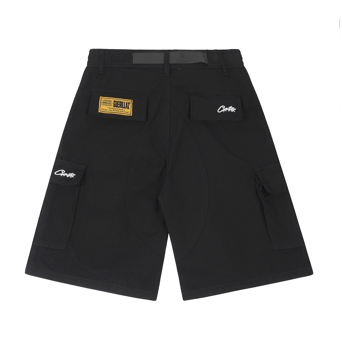 Corteiz Alcatraz Cargo Black Shorts – SNW
