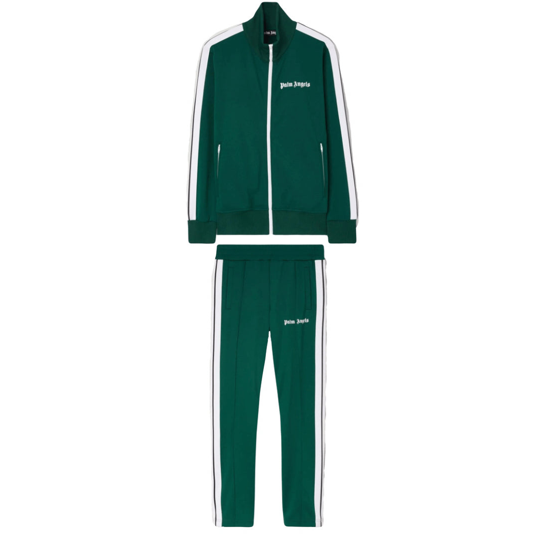 PALM ANGELS TRACKSUIT JACKET - GREEN