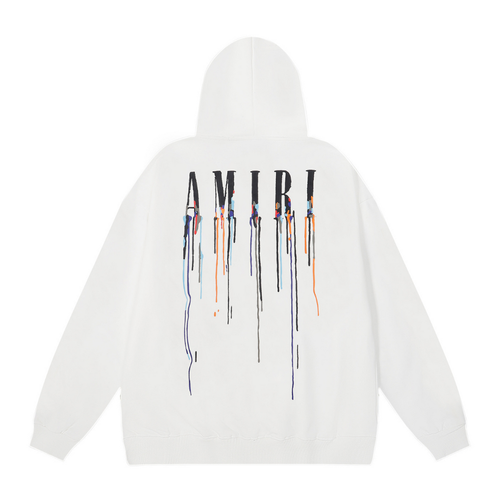 Amiri Paint Drip Hoodie SNW