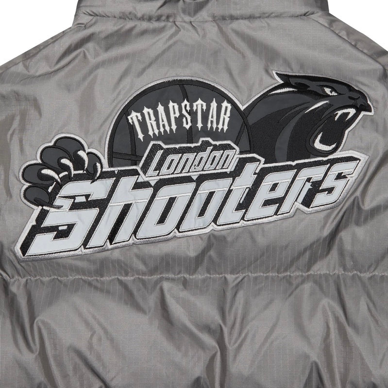Shooters Hooded Grey Reflective Puffer