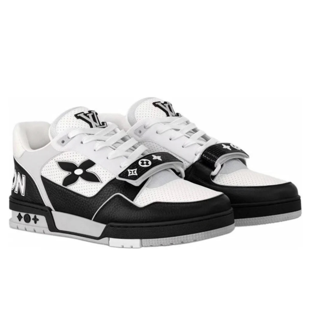 Monogram White Black Trainer