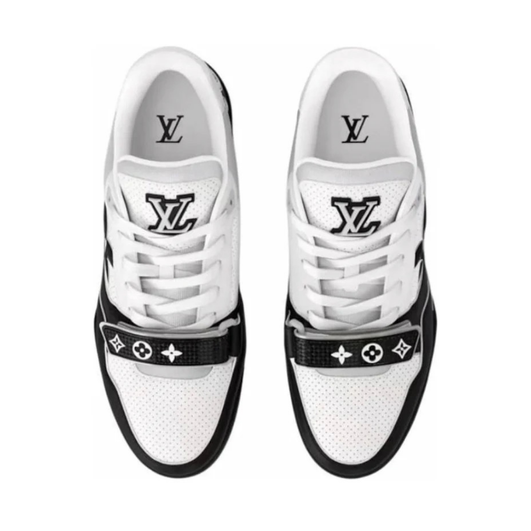 Monogram White Black Trainer