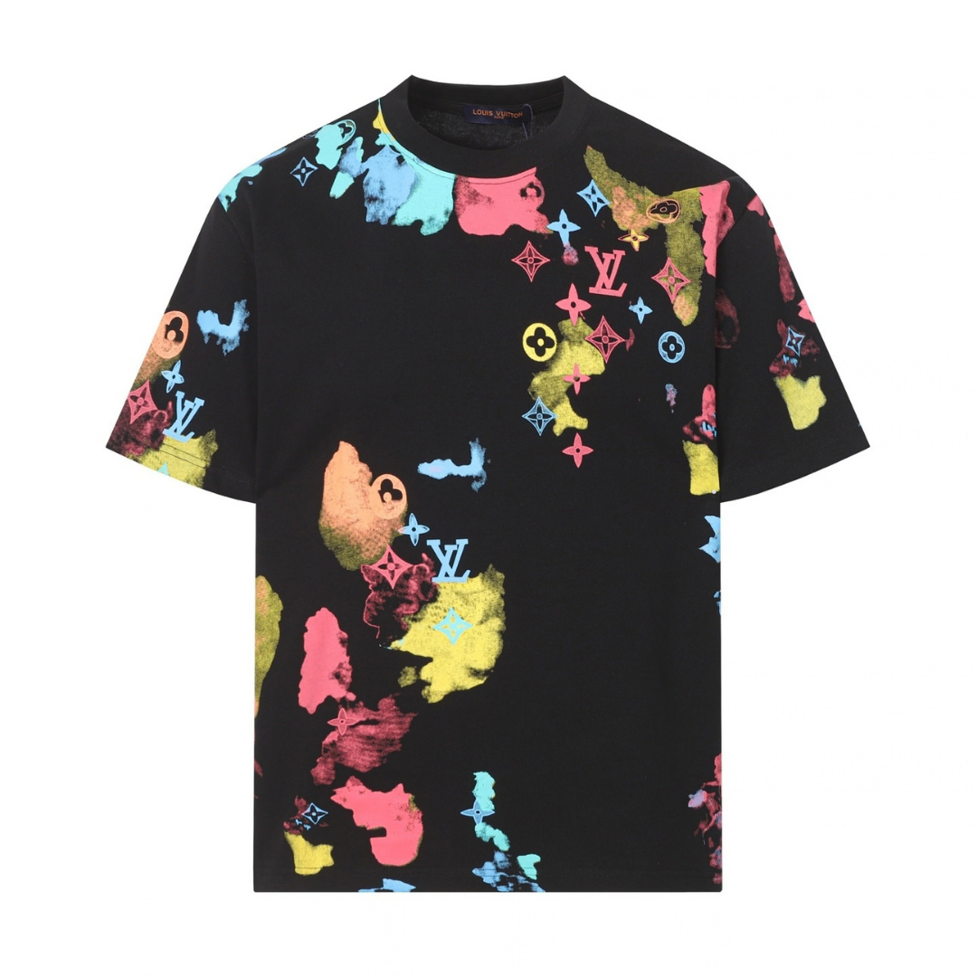 Lv Monogram Spray T-shirt
