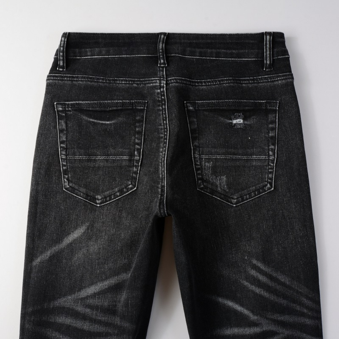 Amiri Black Diamonds Jeans