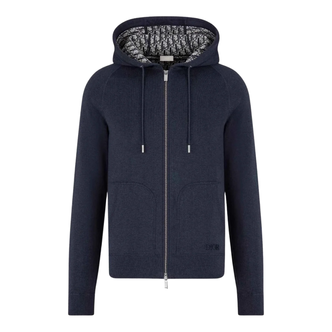 C.D Monogram Zip Hoodie