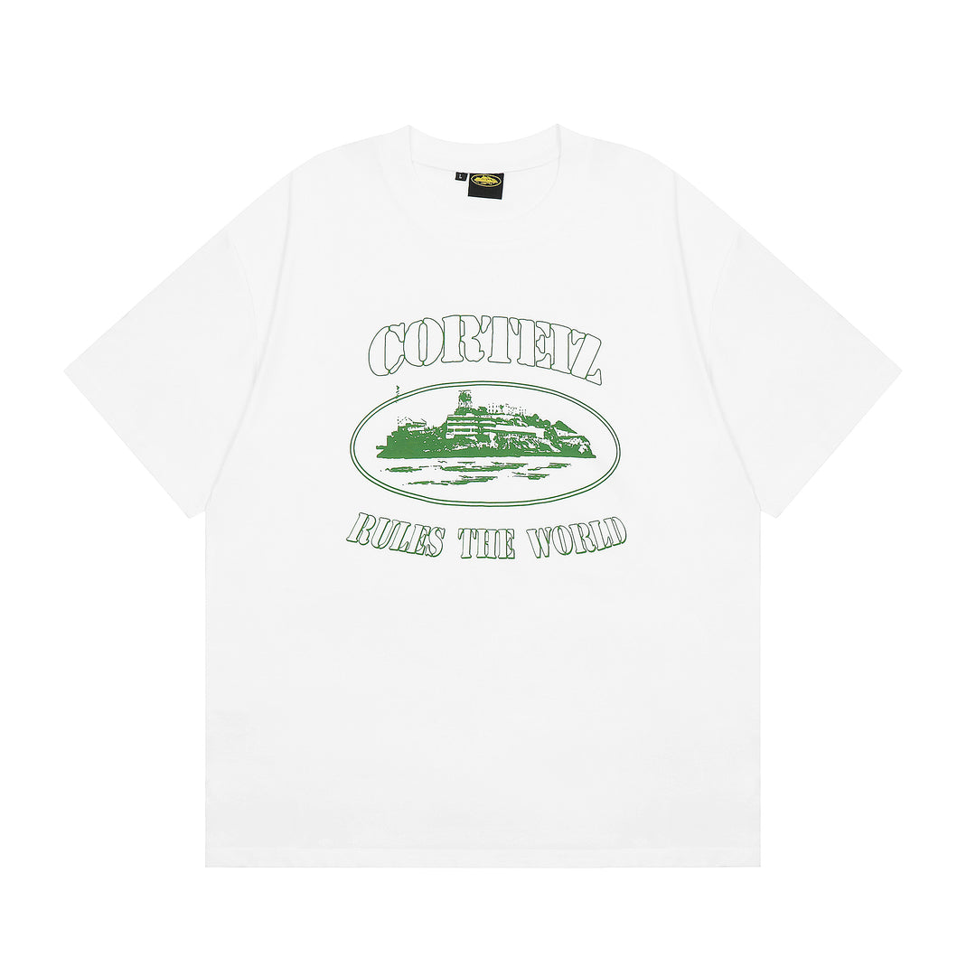 Alcatraz White Green T-shirt
