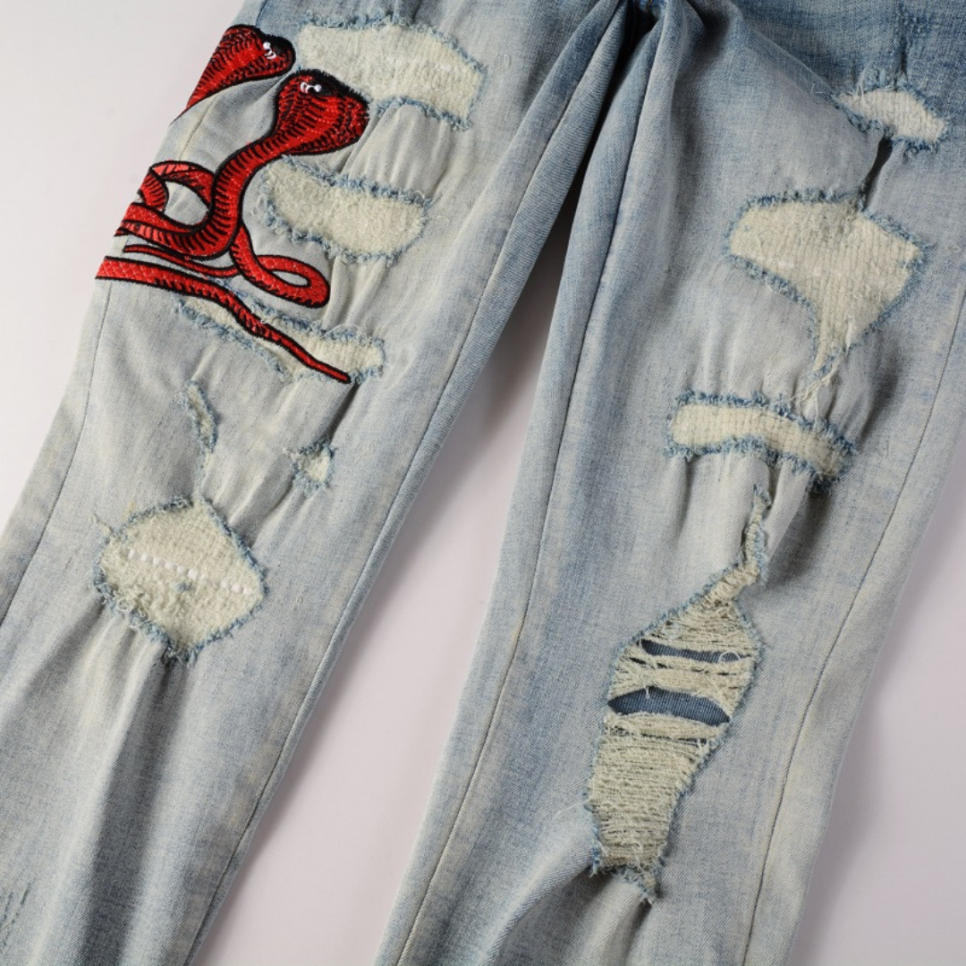 Amiri Fire Snake Jeans