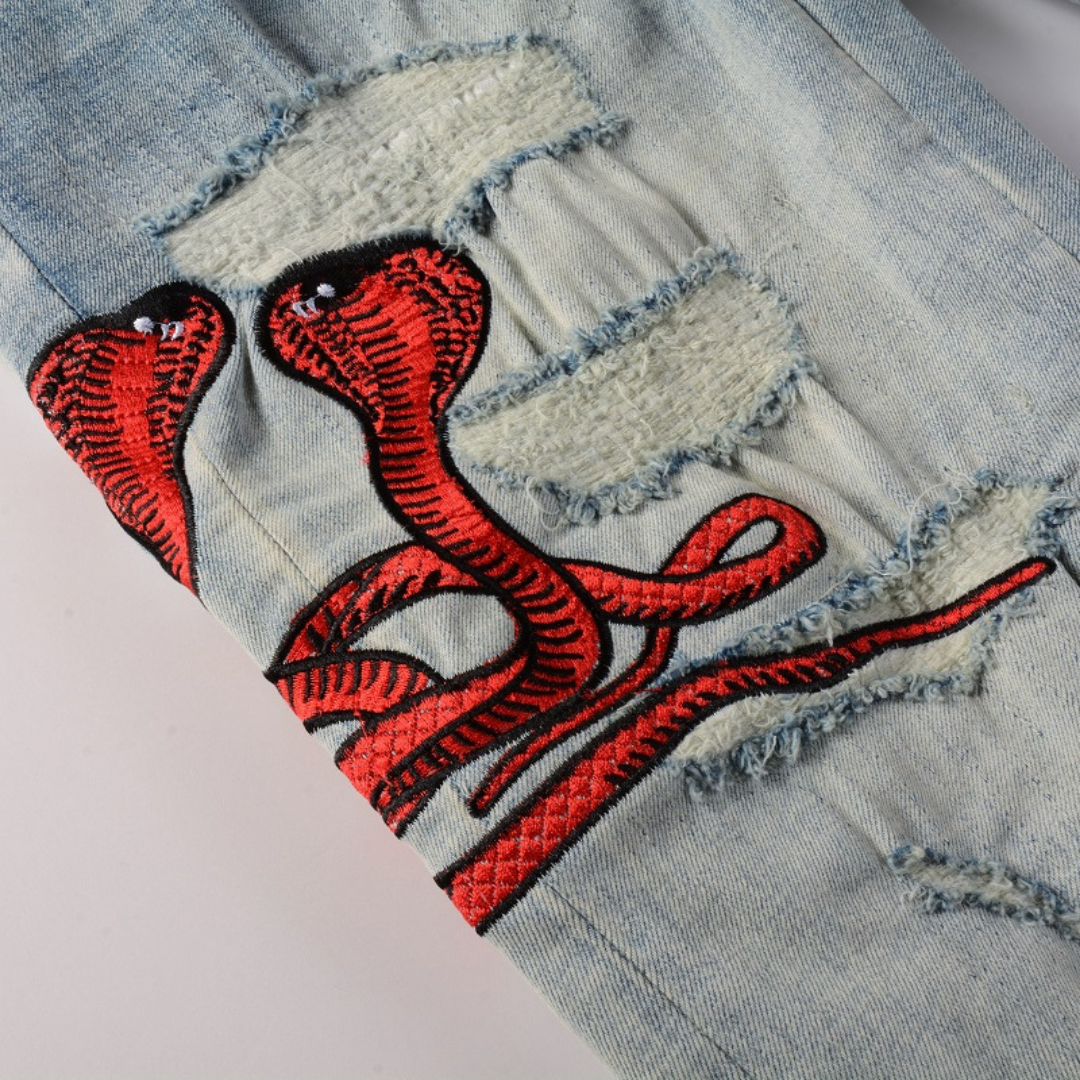 Amiri Fire Snake Jeans