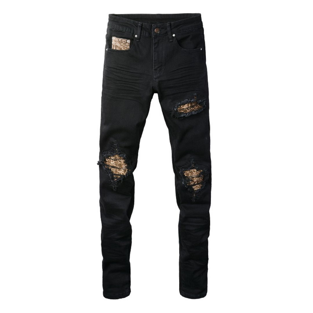 Amiri Black Camo Jeans