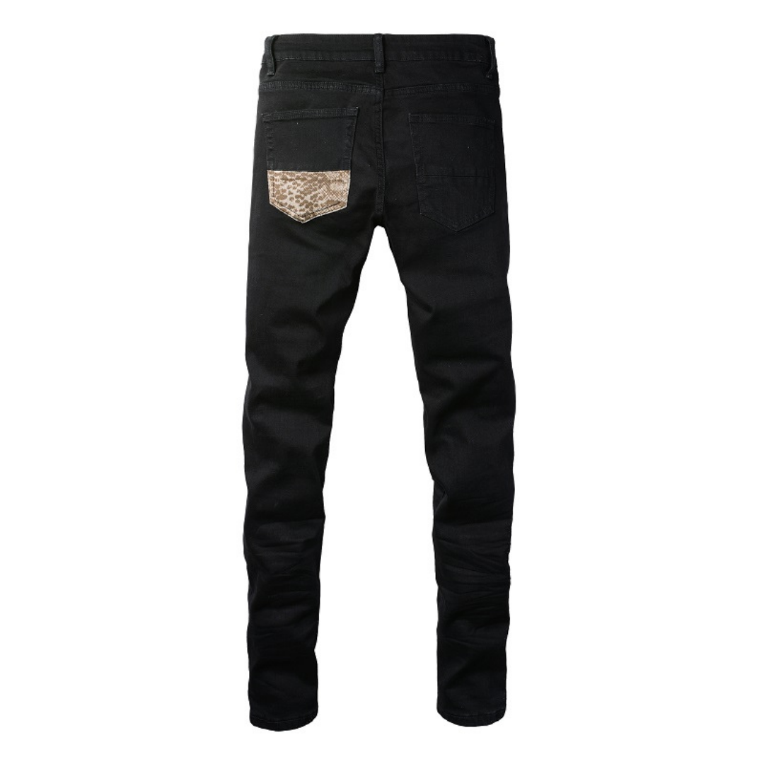 Amiri Black Camo Jeans