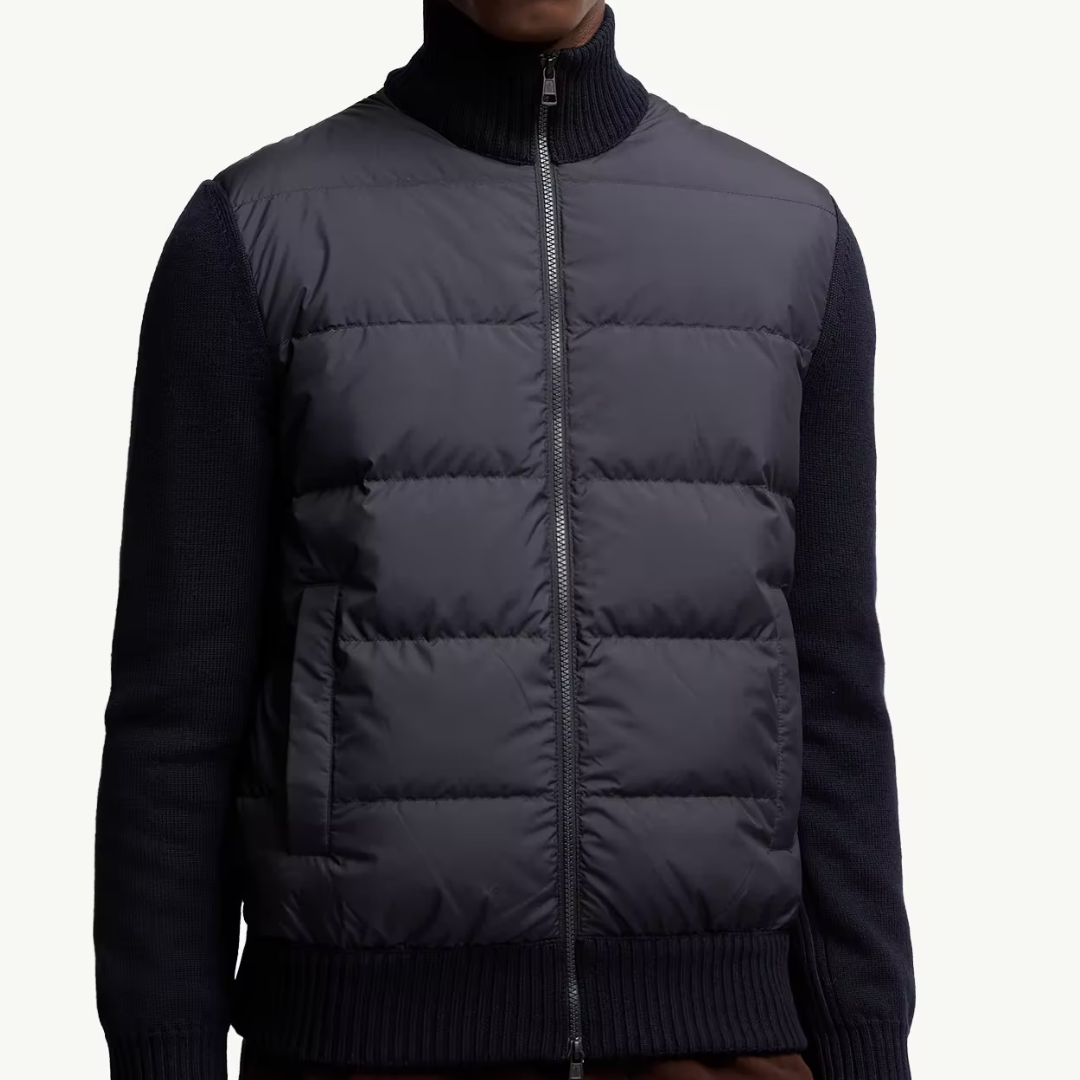 Mon Padded Zip-up Cardigan