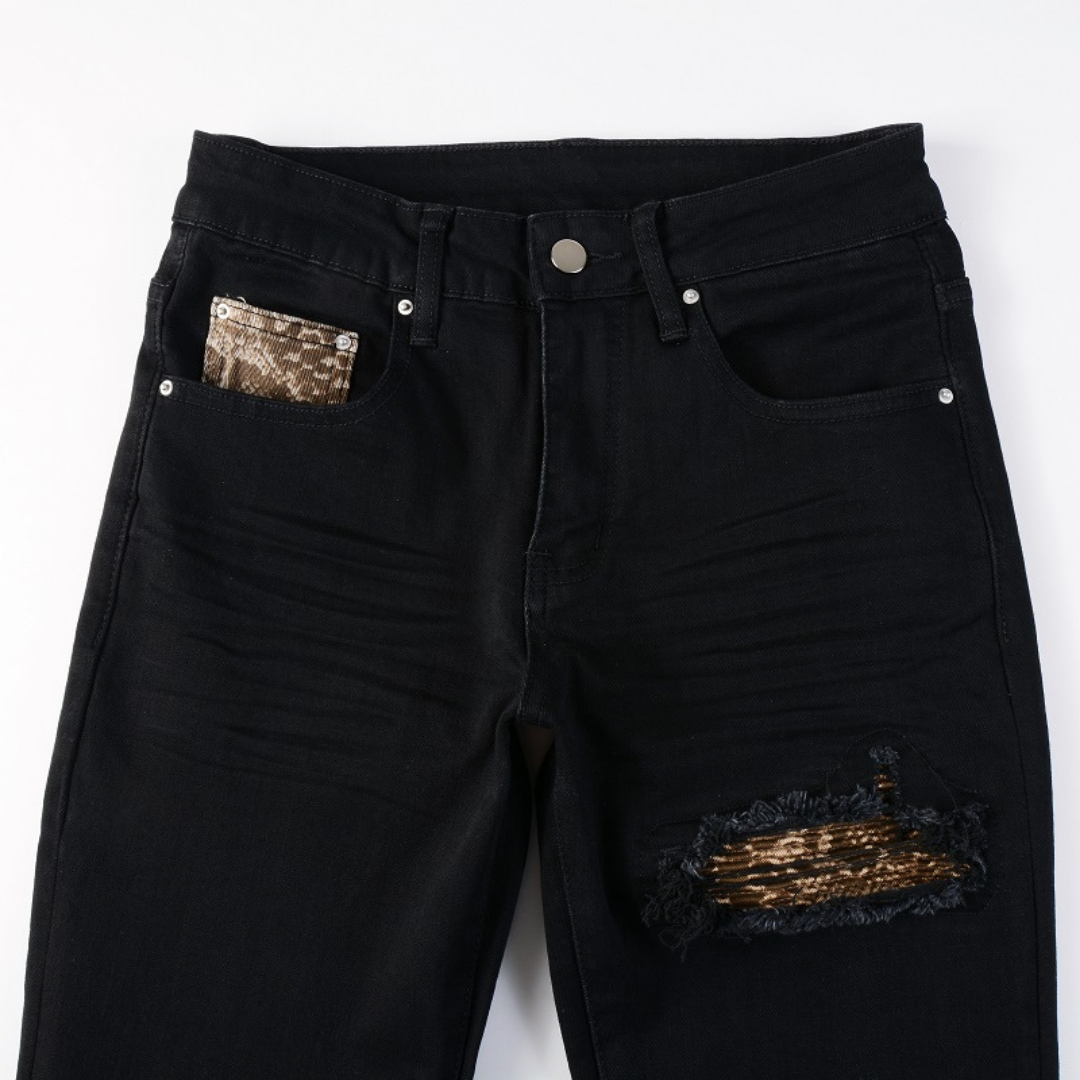 Amiri Black Camo Jeans