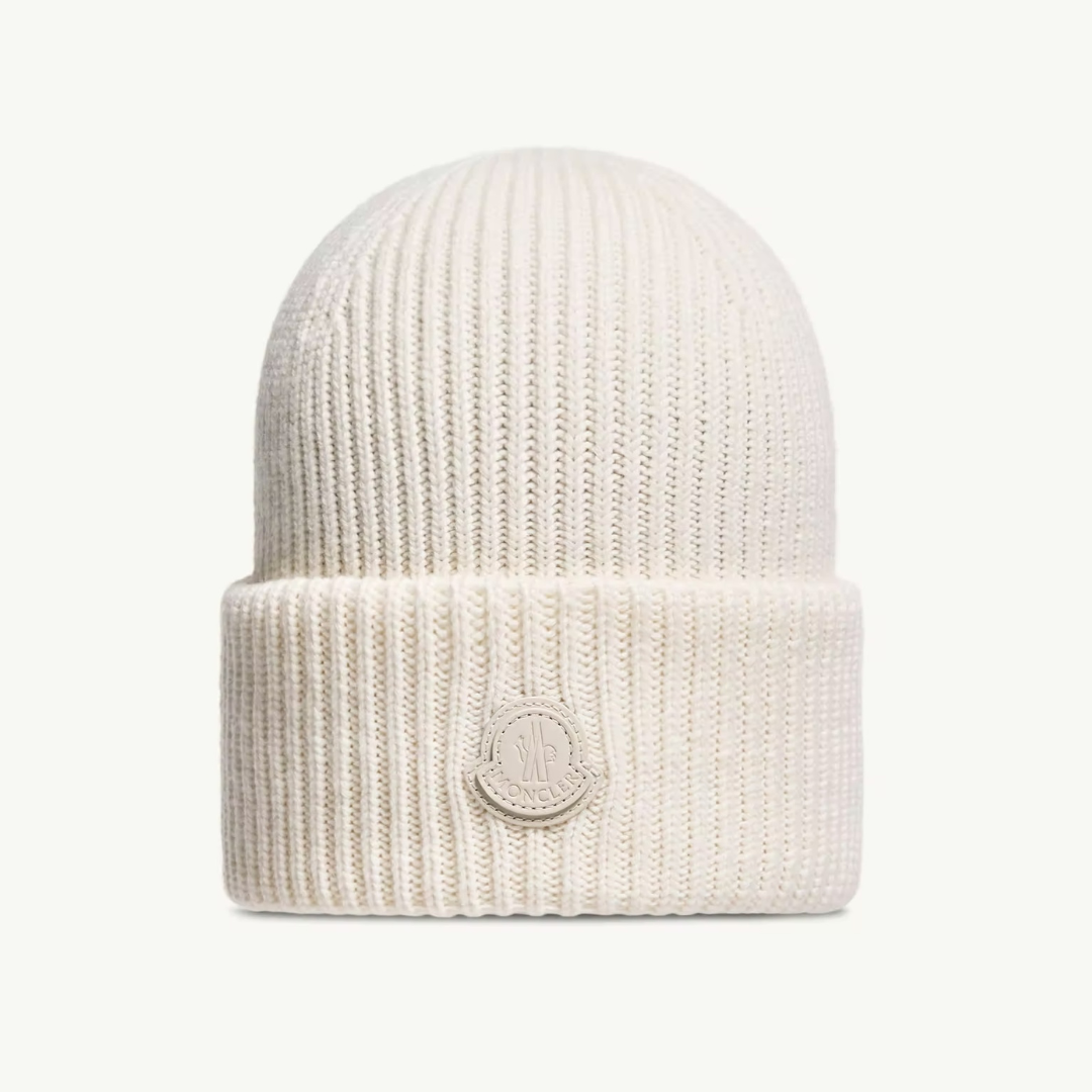 Monogram Beige Beanie