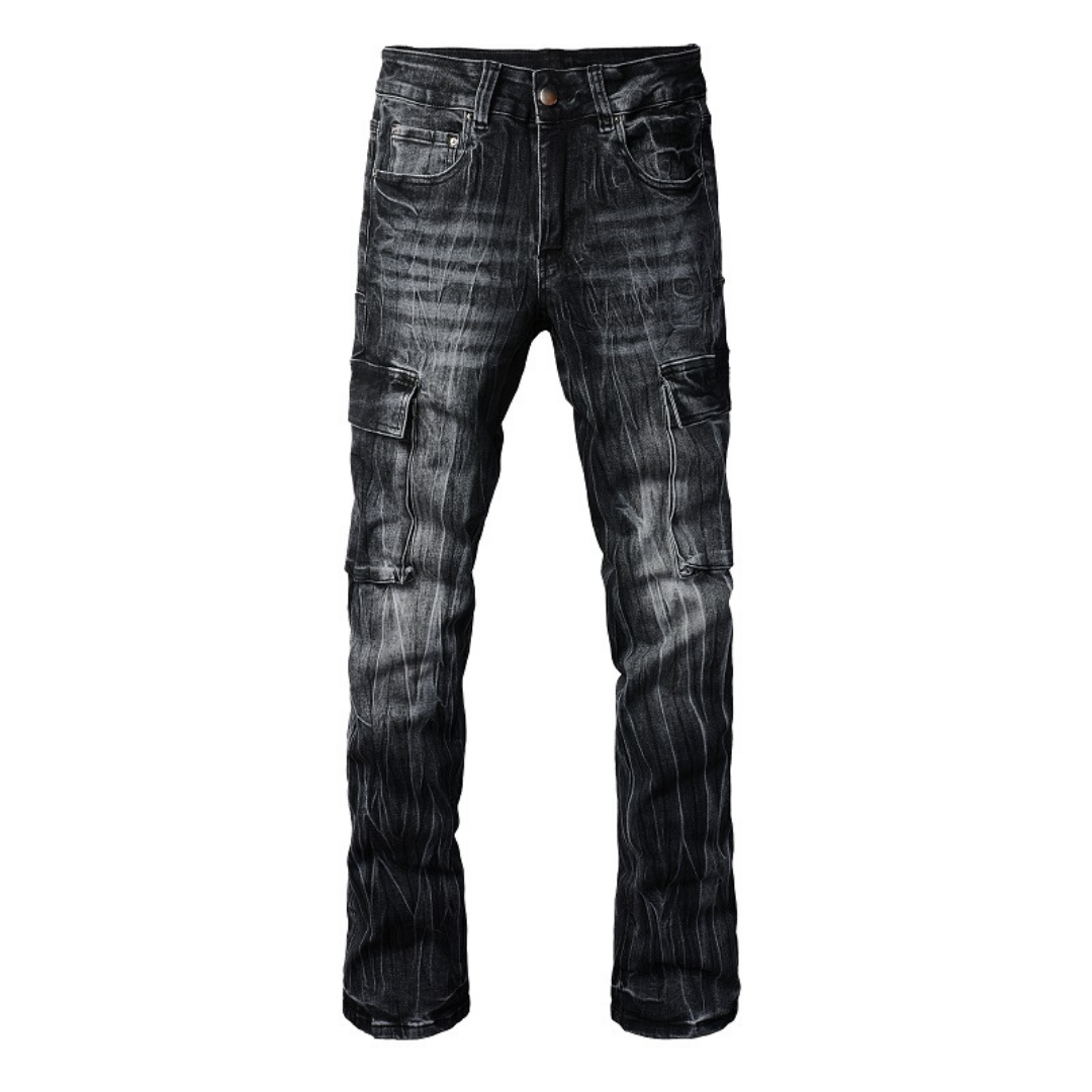 Amr Black Flared Jeans