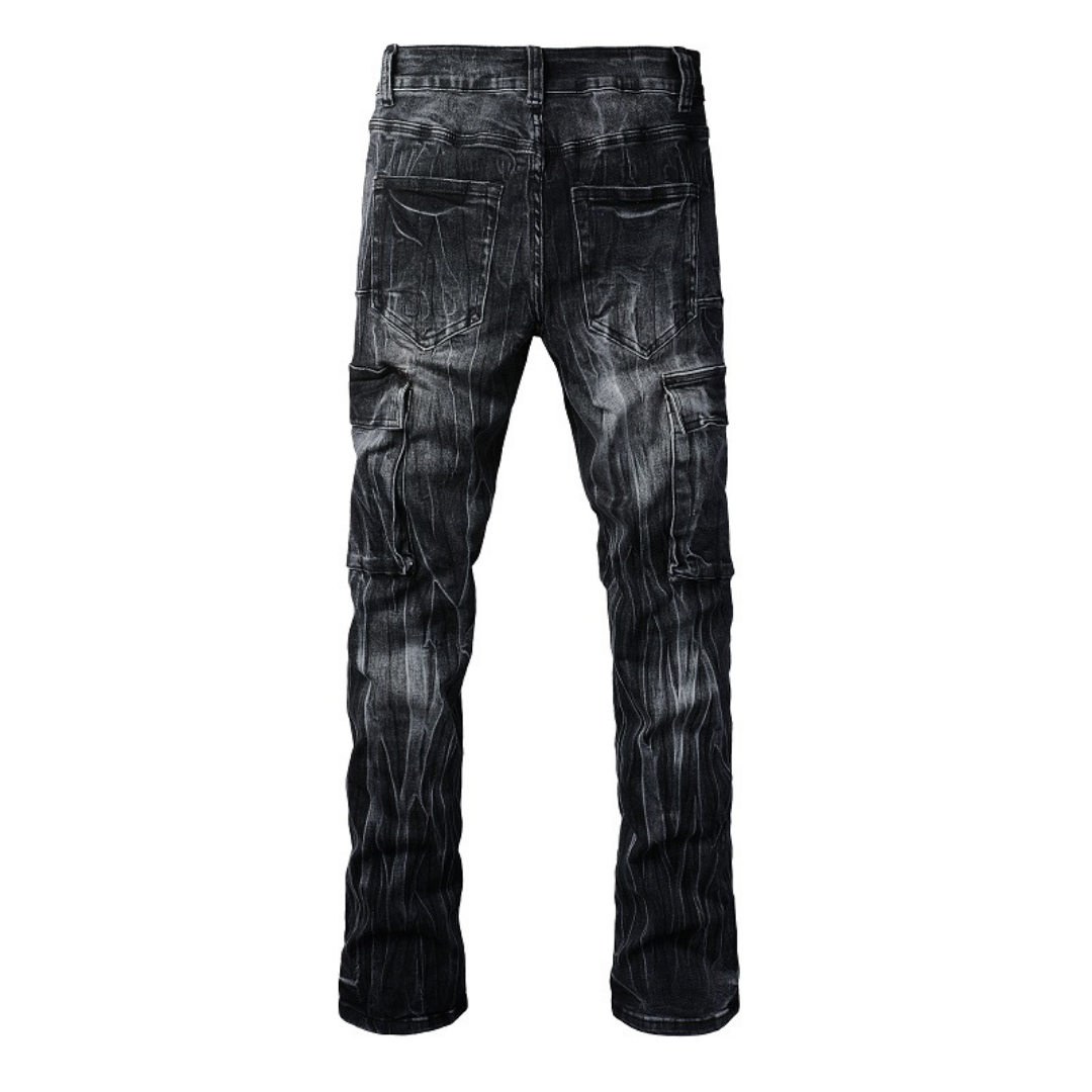 Amr Black Flared Jeans