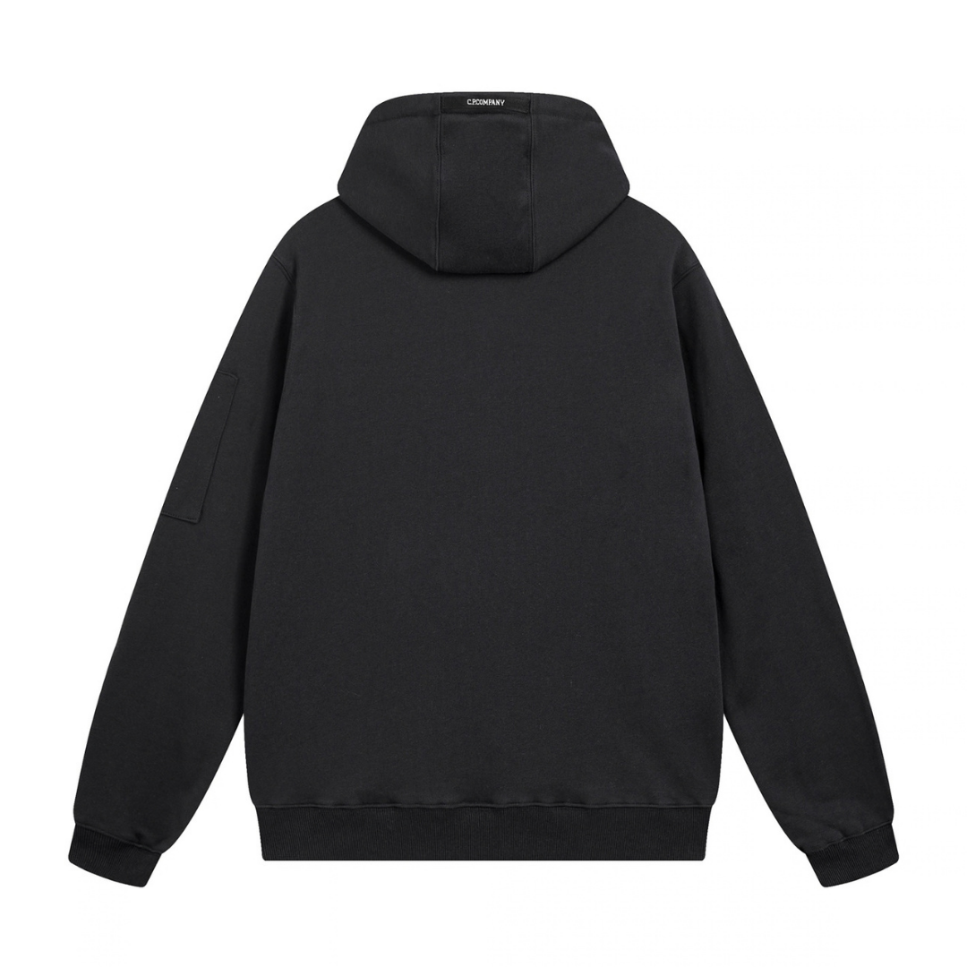 C.P Zip Logo Hoodie
