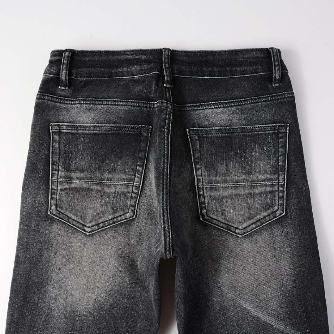 Amr Blue Patch Jeans