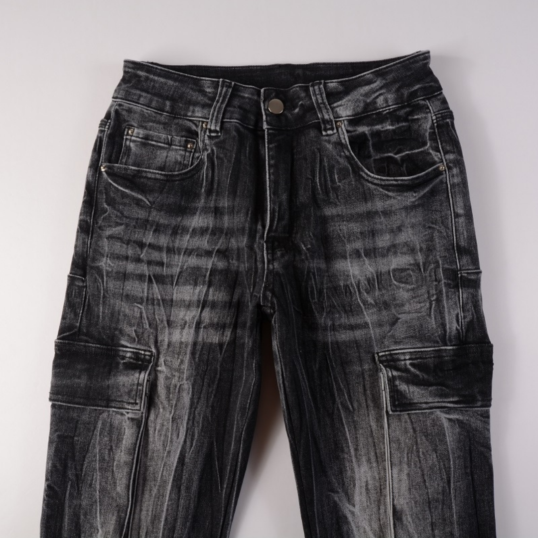 Amr Black Flared Jeans