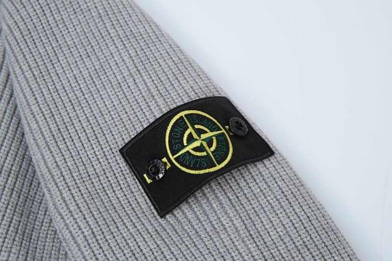 Stone Full Zip Sweater