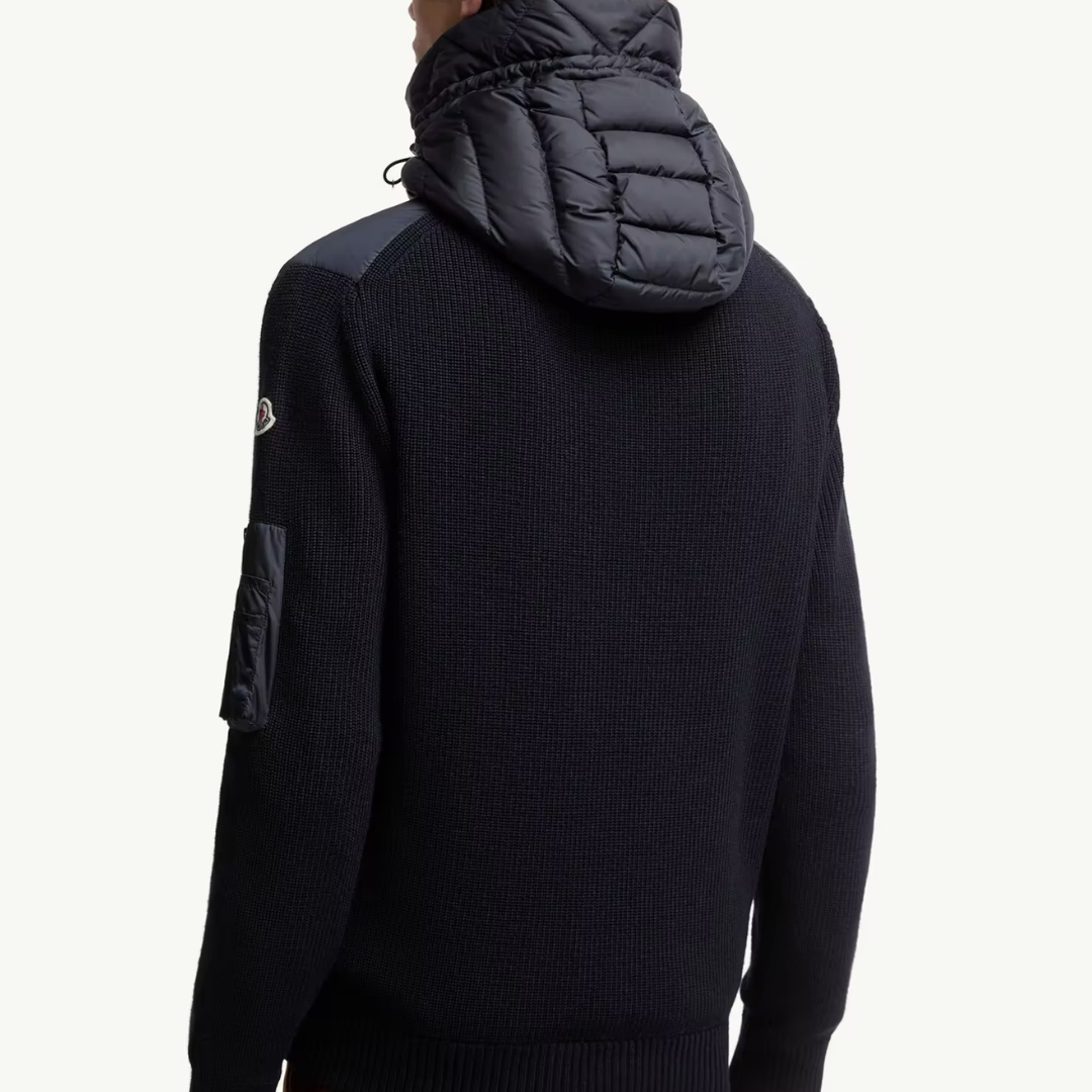 Mon Hooded Zip-up Cardigan