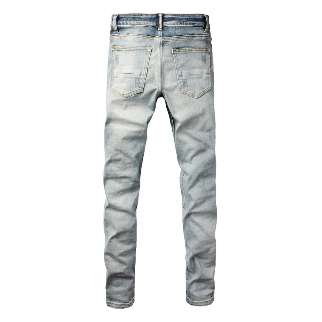 Amiri Blue Patch Jeans