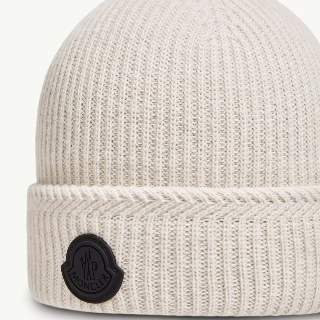 Monogram Beige Beanie