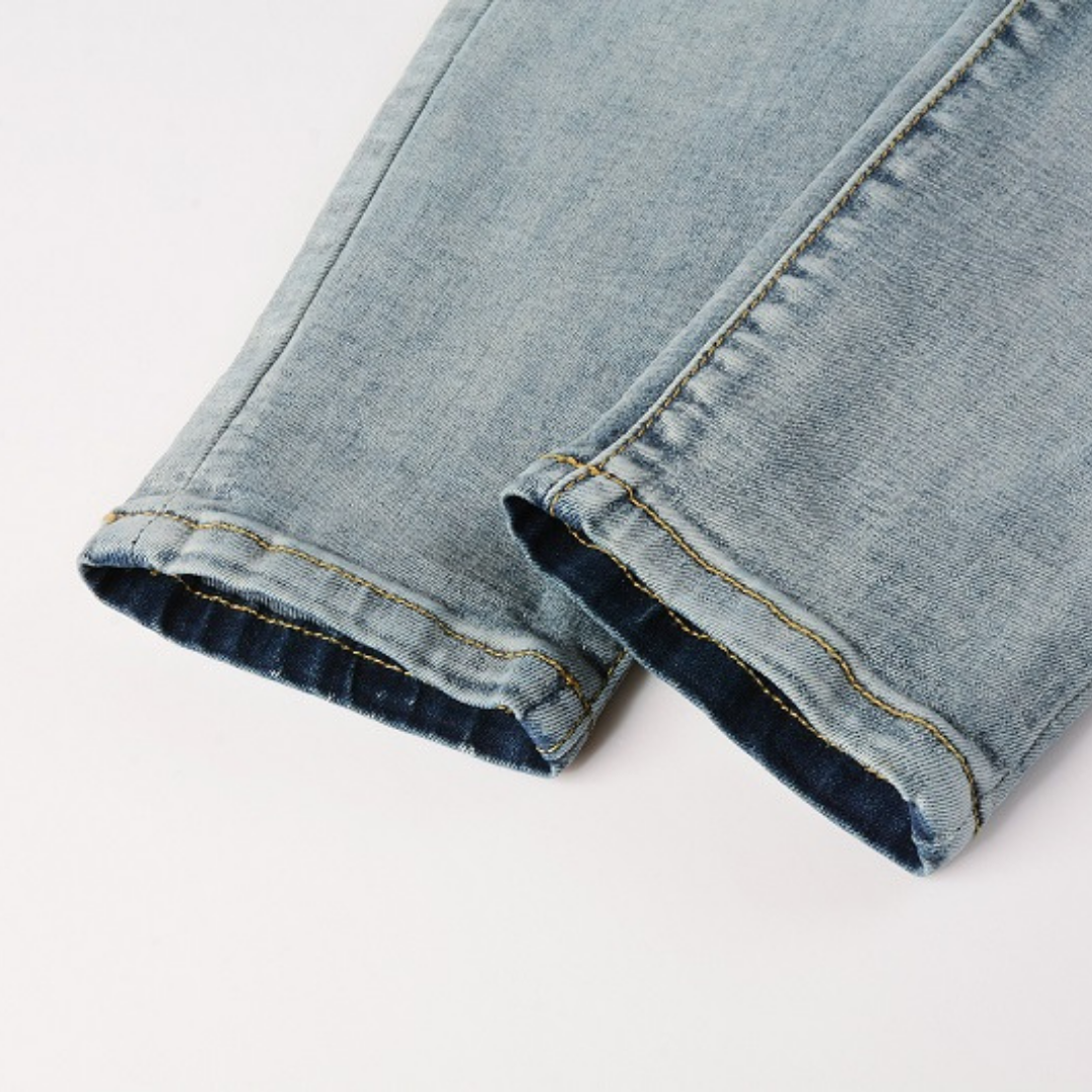 Amr Blue Patch Jeans