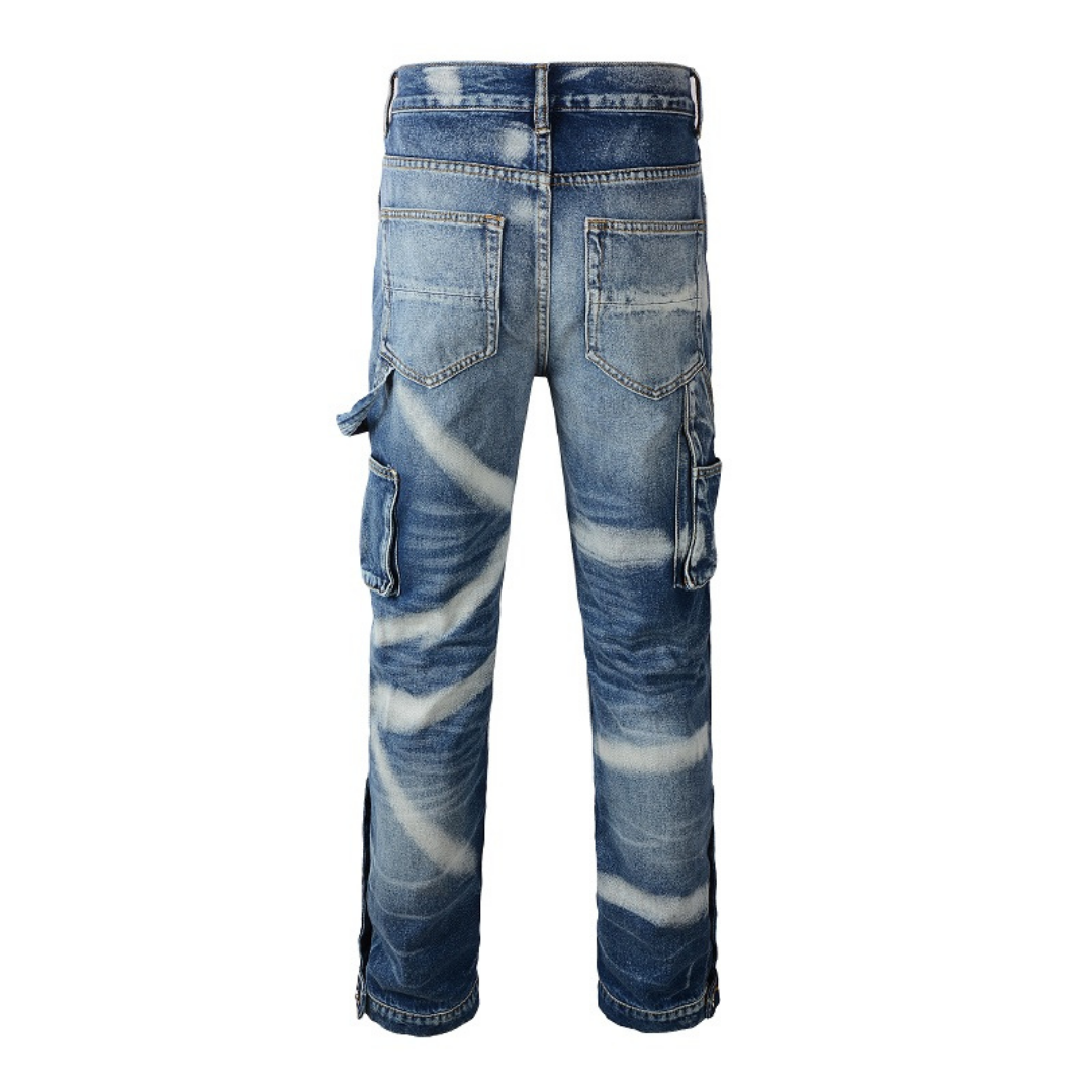 Amr Blue Distressed Jeans