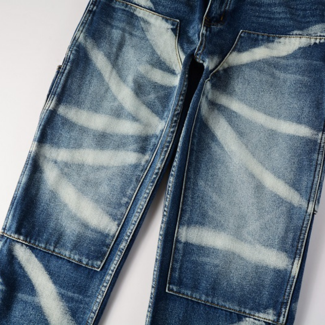 Amr Blue Distressed Jeans