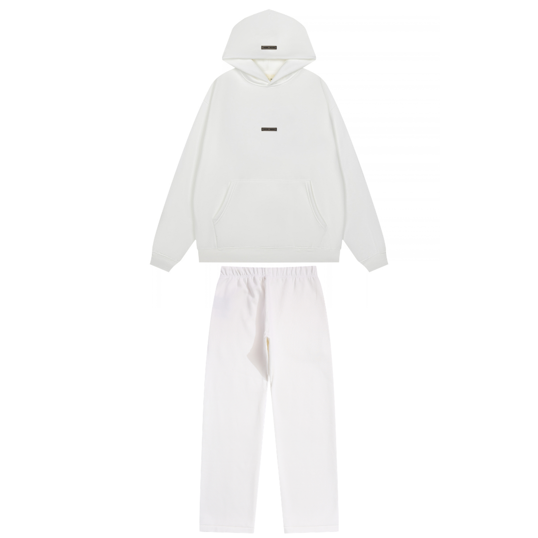 Essentials Relaxed White Tracksuit