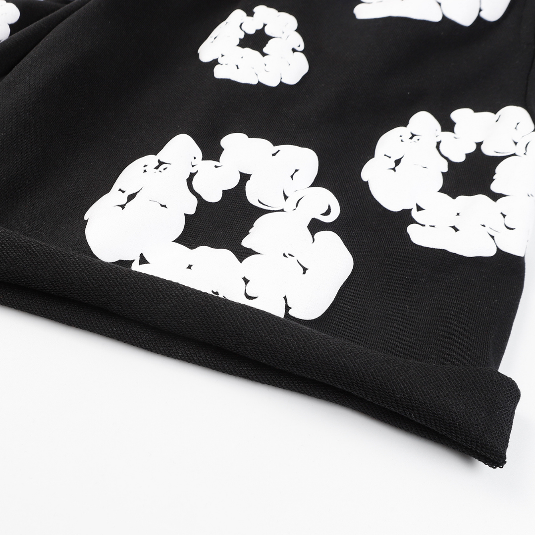 Denim Trs Black Short set