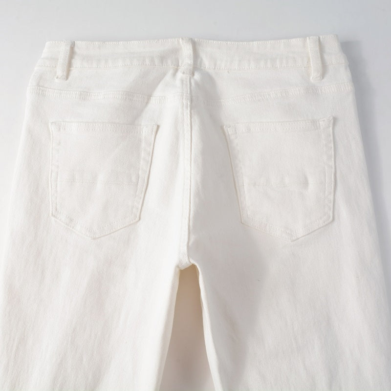 Amiri White Ripped Jeans