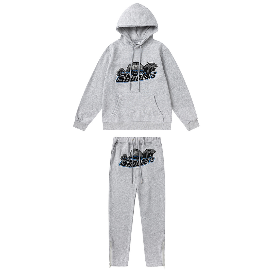 Shooters 2.0 Hooded Grey Blue Tracksuit