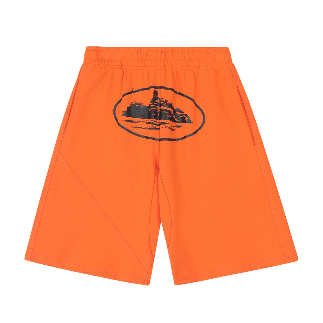 Corteiz Alcatraz Orange Shorts