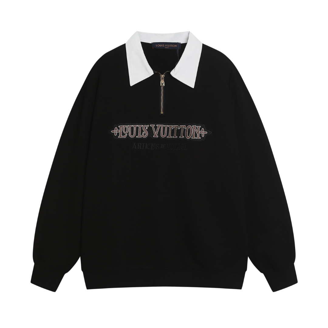 Lv Monogram Logo Sweatshirt