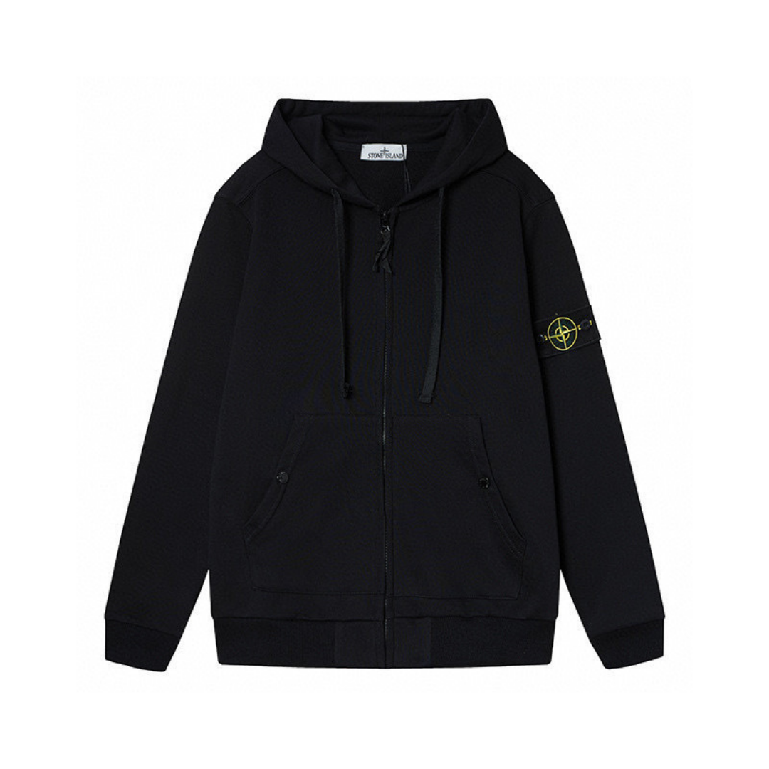 Stone Monogram 3.0 Zip Hoodie
