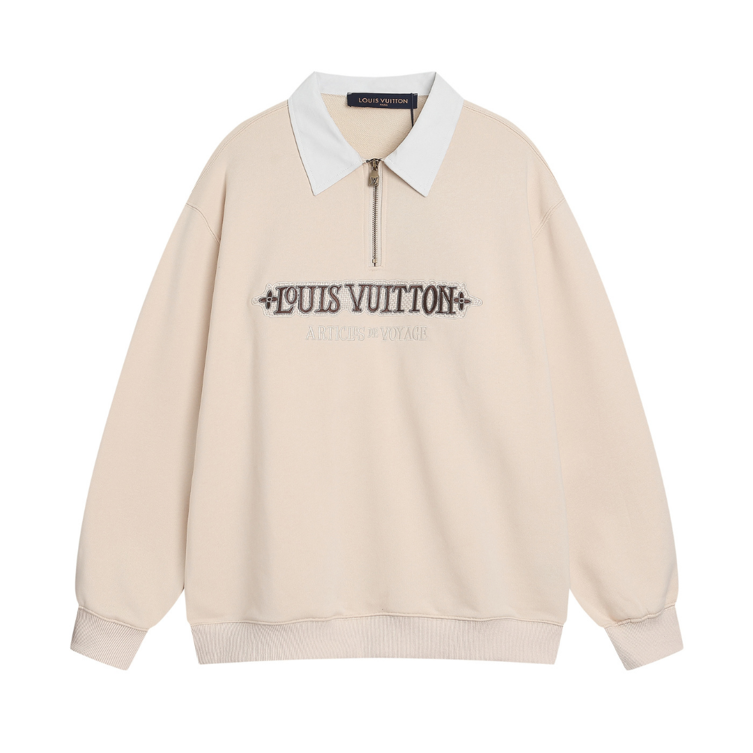 Lv Monogram Logo Sweatshirt
