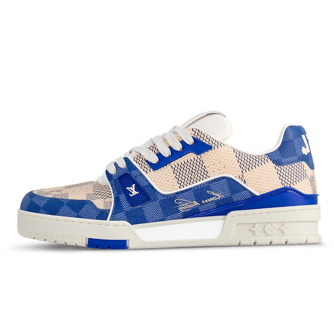 LV Monogram Blue Damier Trainer