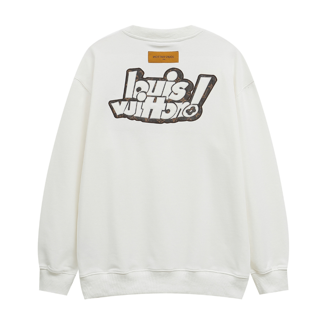 Lv Graphic Staggered Sweatshirt