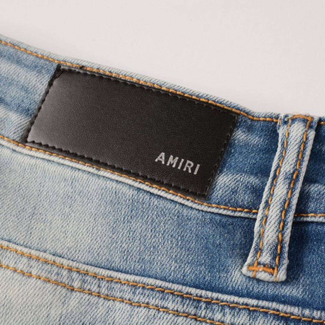 Amiri Blue Distressed Jeans