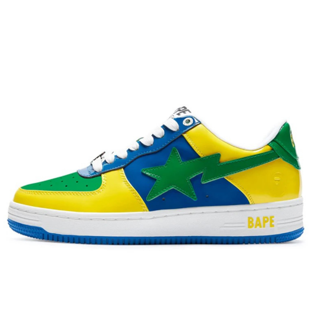 Bape Bapesta Yellow Blue