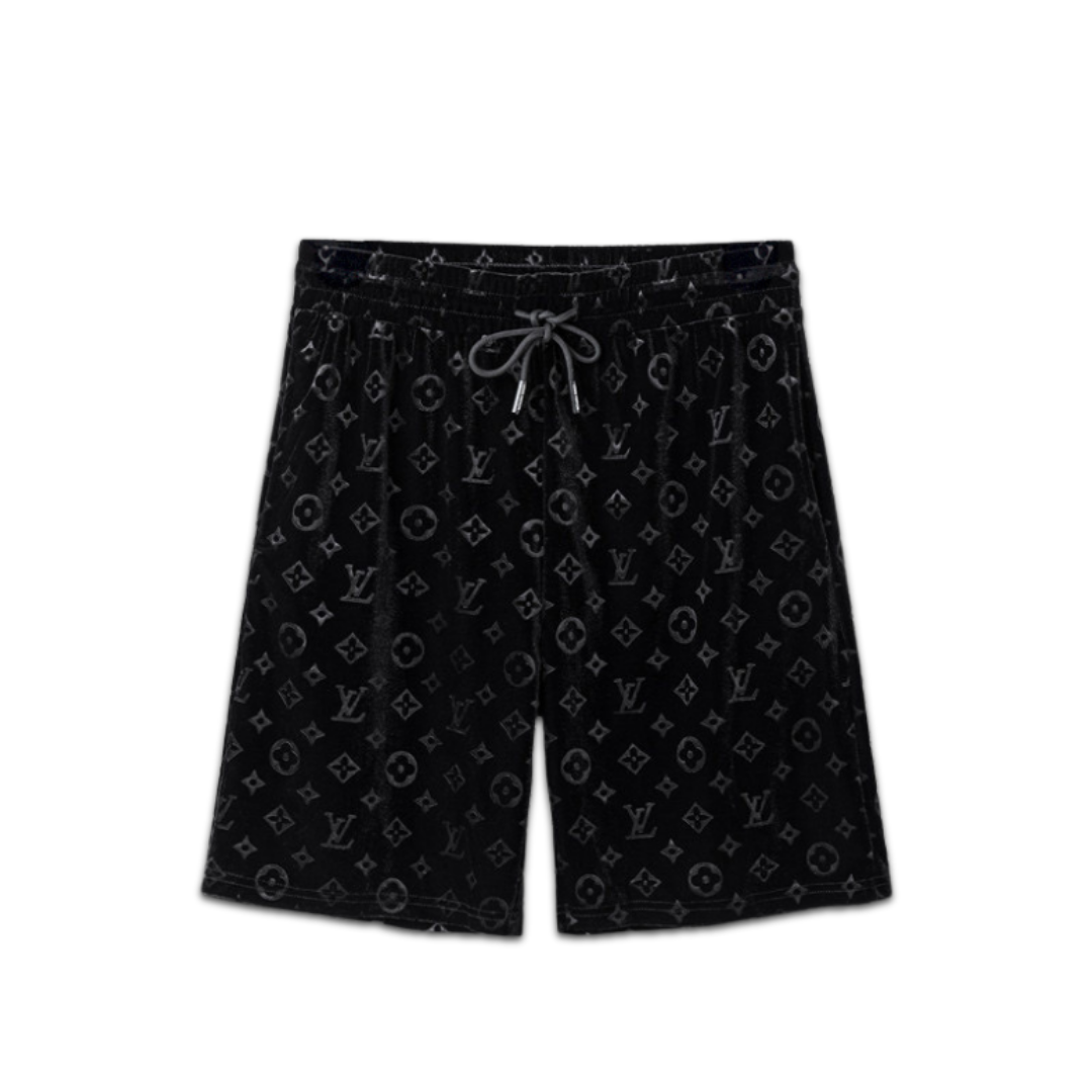Monogram Black Short Set