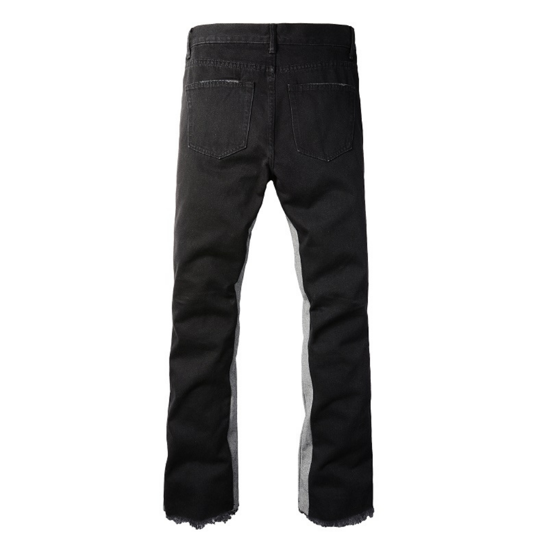 Amr Flared Black Grey Jeans