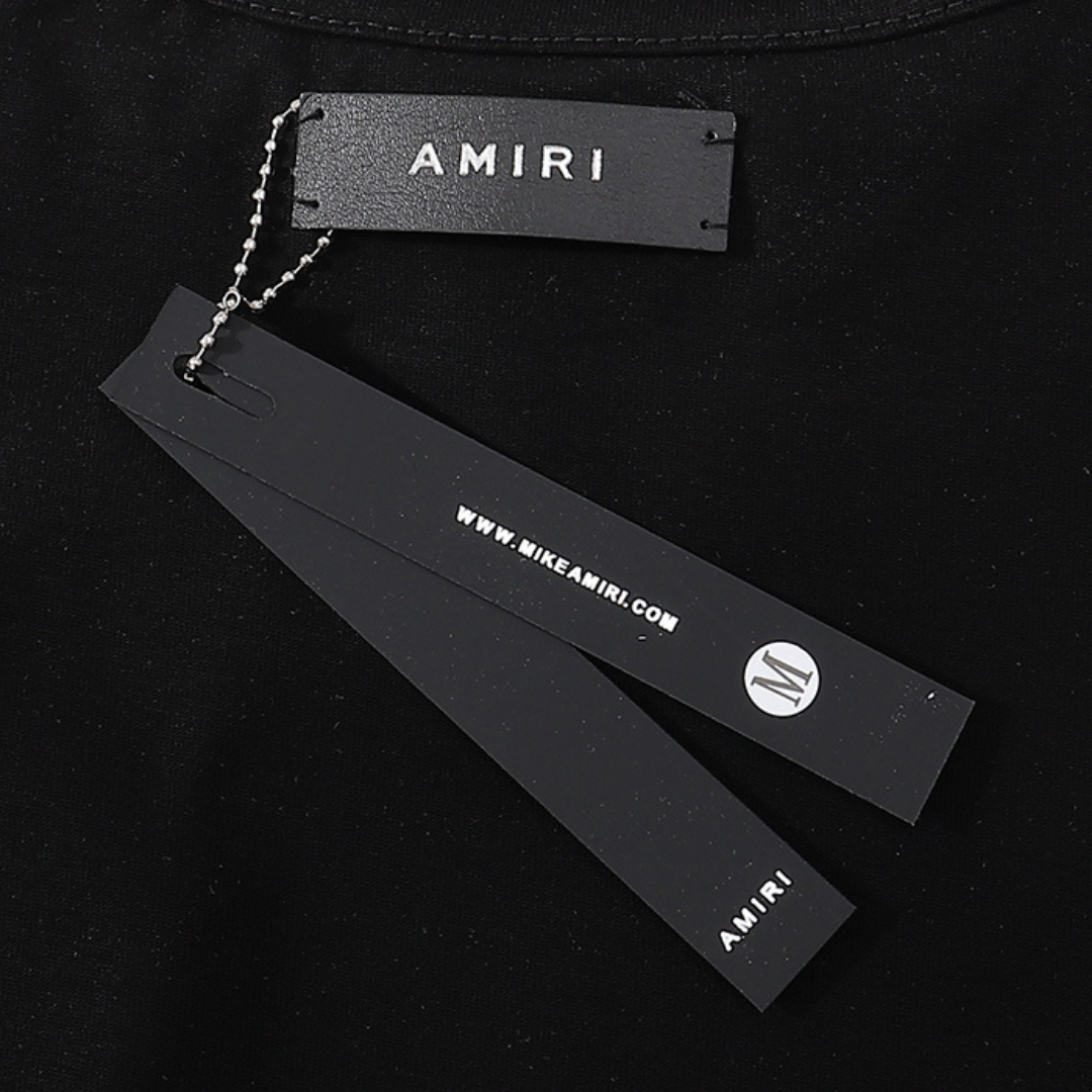 Amiri Paint Drip AM Black T-shirt