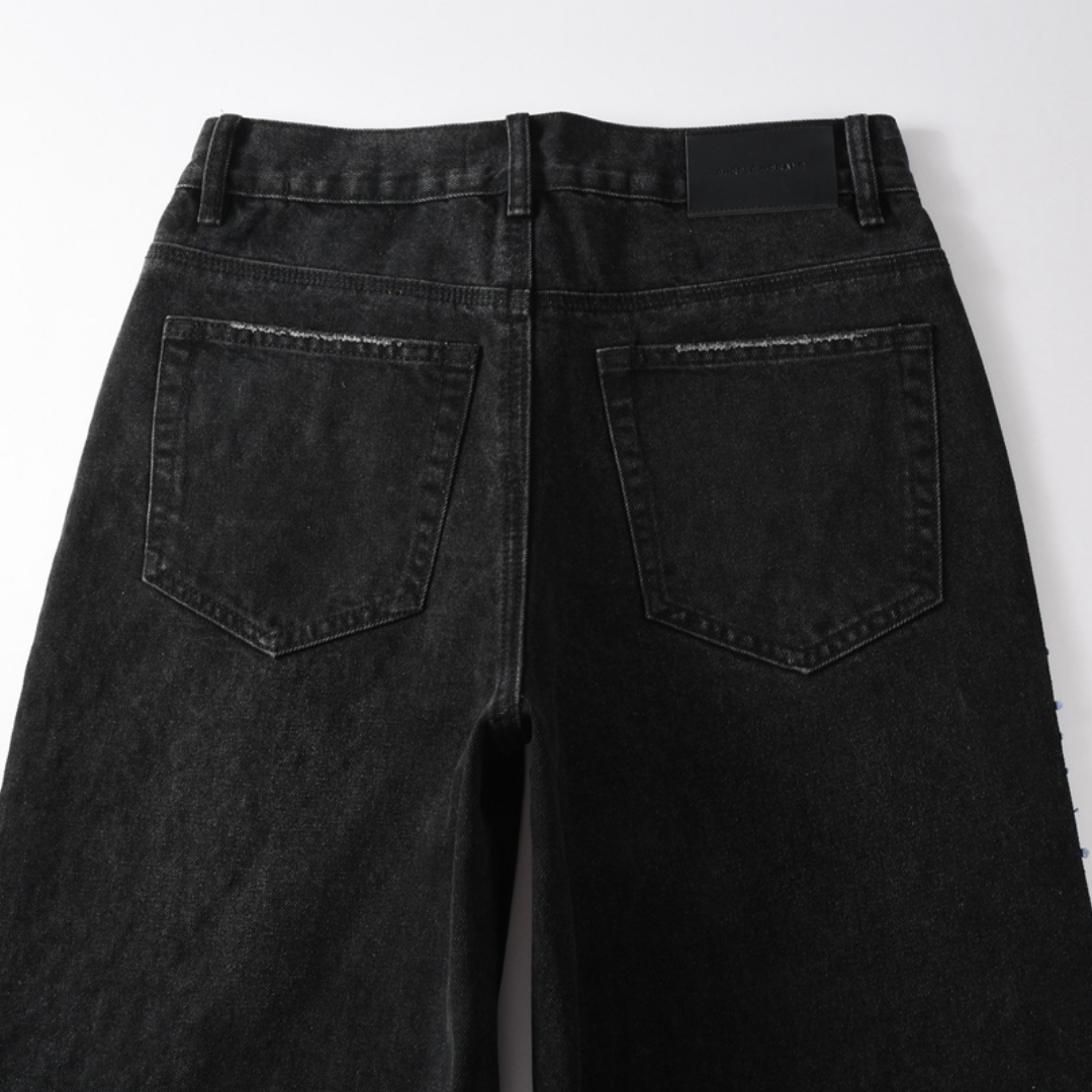 Purple Black Diamonds Jeans