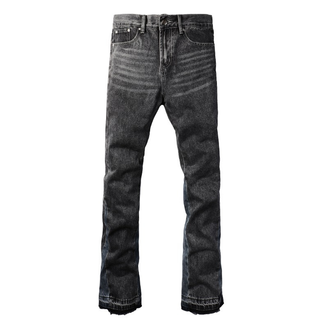 Amr Flared Grey Jeans