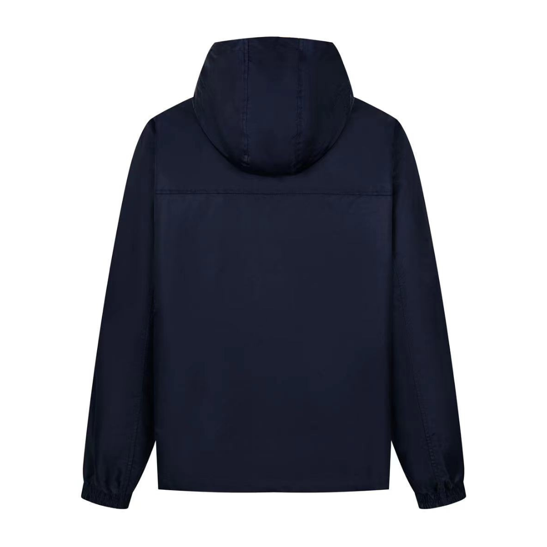 Monogram Reversible Navy Windbreaker
